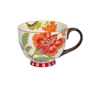TAZON PORCELANA PINTADO A MANO