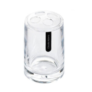 SET DE BAÑO - VASO PORTACEPILLOS - LINEA CRISTAL CLAUDIA ADORNO