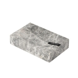 SET DE BAÑO - JABONERA - LINEA TUNDLA MARMOL GRIS CLAUDIA ADORNO