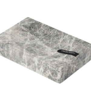 JABONERA DE BAÑO. LINEA TUNDLA MARMOL GRIS CLAUDIA ADORNO
