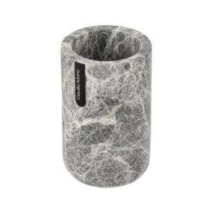 SET DE BAÑO - VASO - LINEA TUNDLA MARMOL GRIS CLAUDIA ADORNO