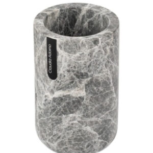 VASO. LINEA TUNDLA MARMOL GRIS CLAUDIA ADORNO
