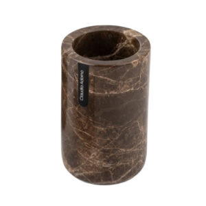 SET DE BAÑO - VASO - LINEA EMPERADOR MARMOL MARRÓN CLAUDIA ADORNO
