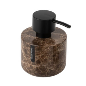 SET DE BAÑO - DISPENSER - LINEA EMPERADOR MARMOL MARRÓN CLAUDIA ADORNO