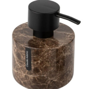 DISPENSER DE JABÓN. LINEA EMPERADOR MARMOL MARRÓN CLAUDIA ADORNO