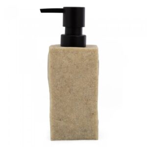 SET DE BAÑO - DISPENSER DE JABON LIQUIDO - HAWAII STONE POLYRESIN