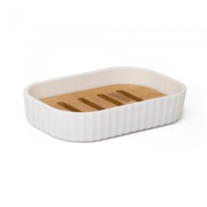 SET DE BAÑO - JABONERA - MICHIGAN WHITE & WOOD