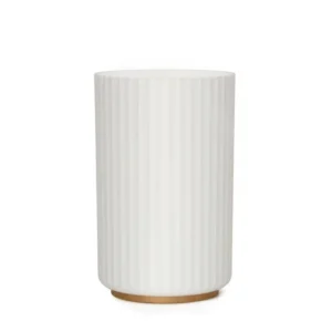 SET DE BAÑO - VASO PORTA CEPILLO DIENTES - MICHIGAN WHITE & WOOD