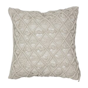 ALMOHADON CUADRADO MACRAME CLAUDIA ADORNO