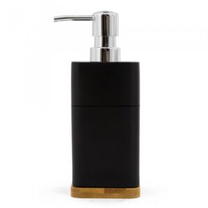 SET DE BAÑO - DISPENSER DE JABON LIQUIDO - PHOENIX BLACK POLYRESIN